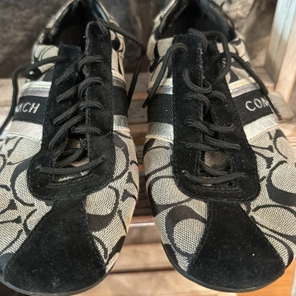 Coach Jayme black and silver‎ sneakers size 7.5 - Picture 3 of 10